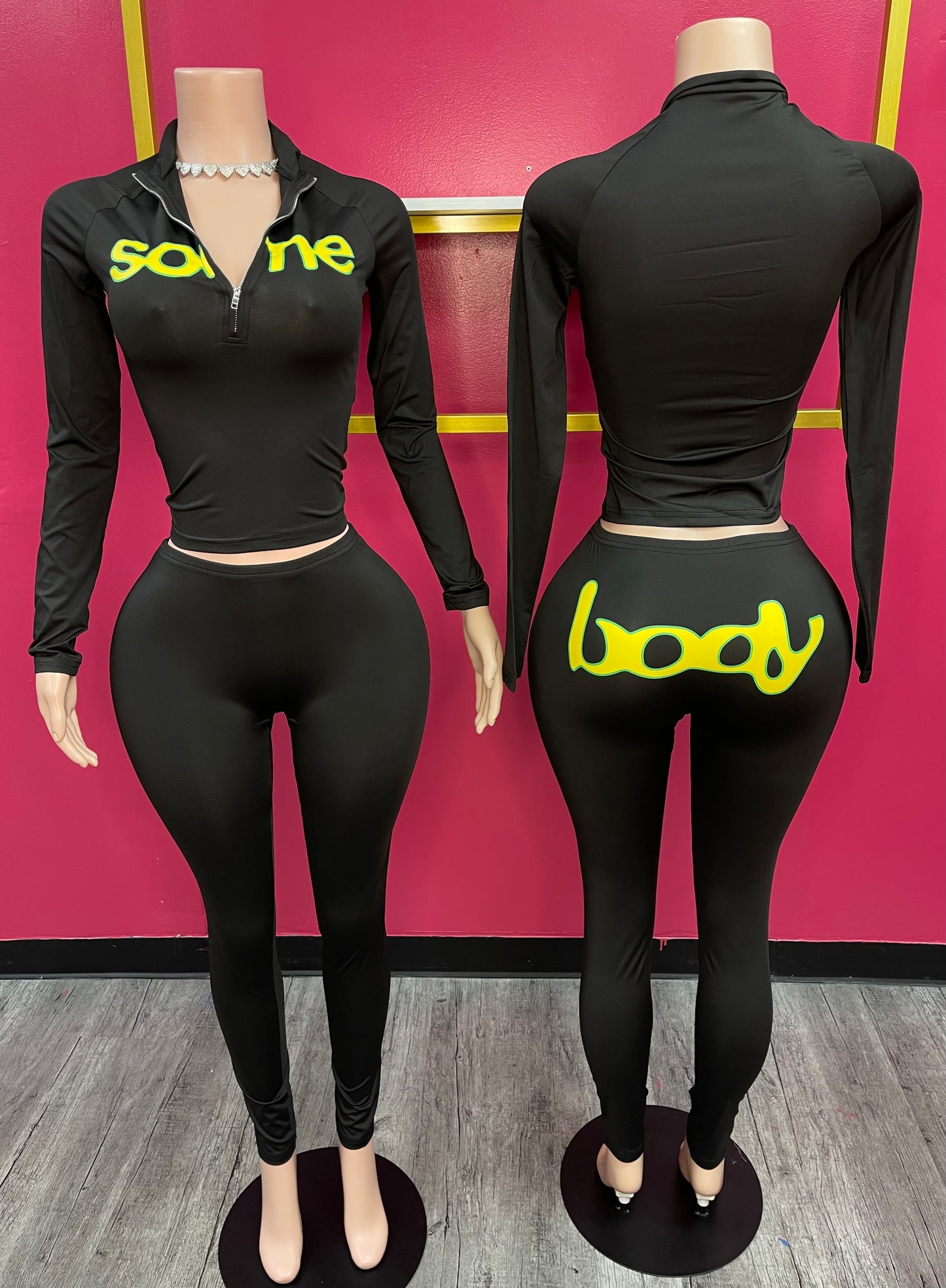 Bodied Set Black🖤💛