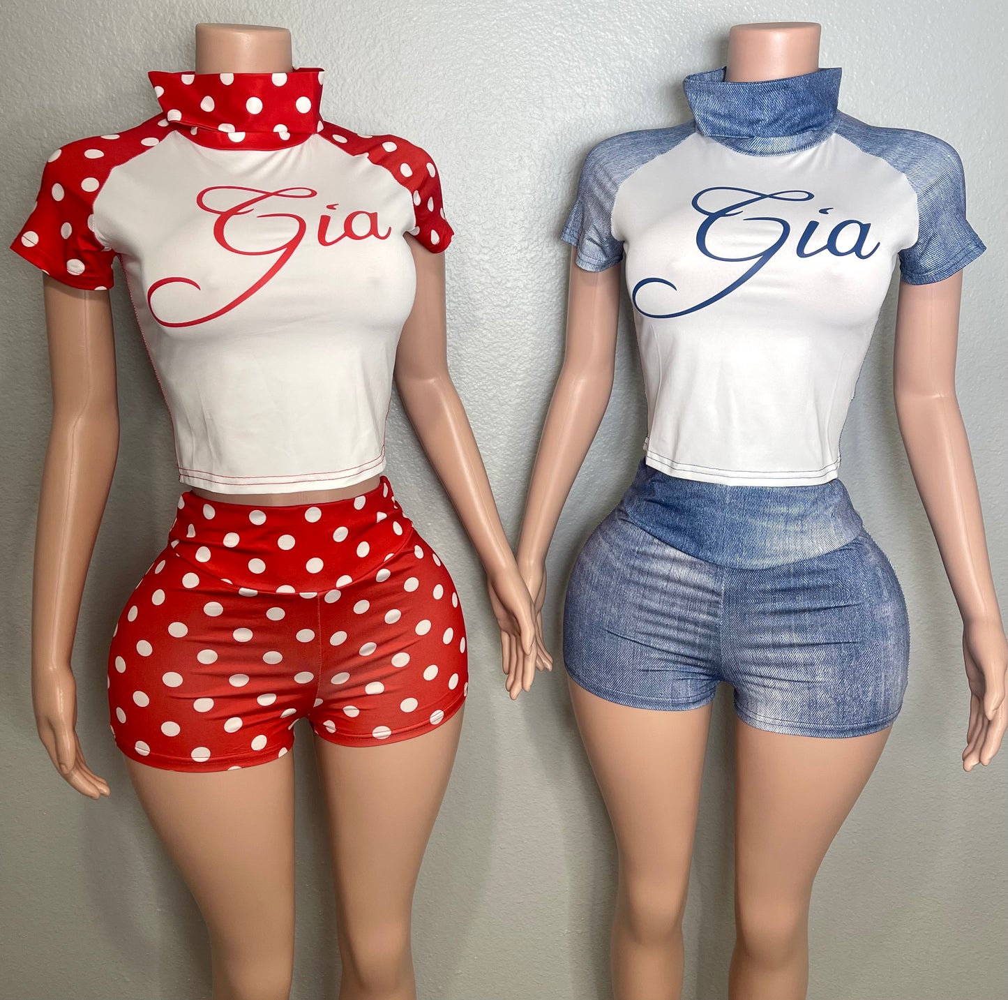 Gia Short Set Blue💙🤍