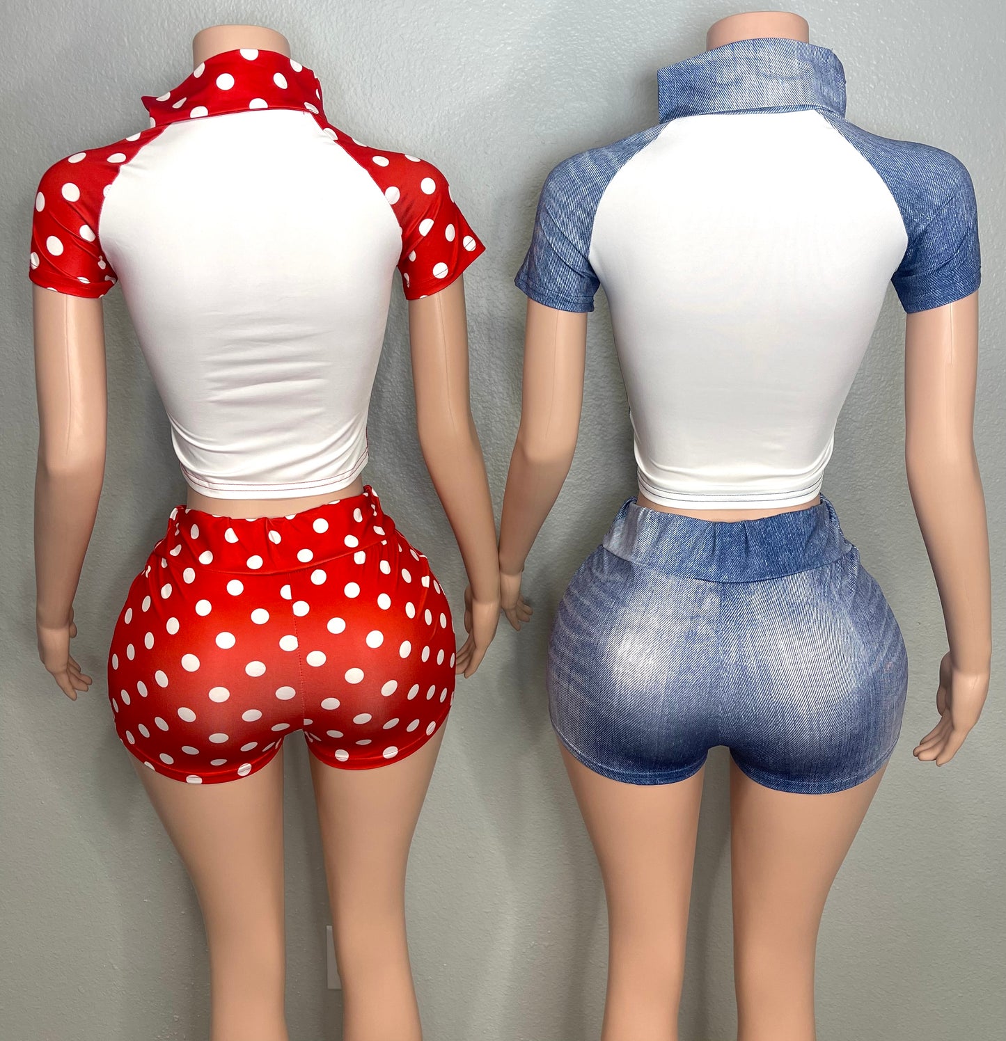 Gia Short Set Red❤️🤍