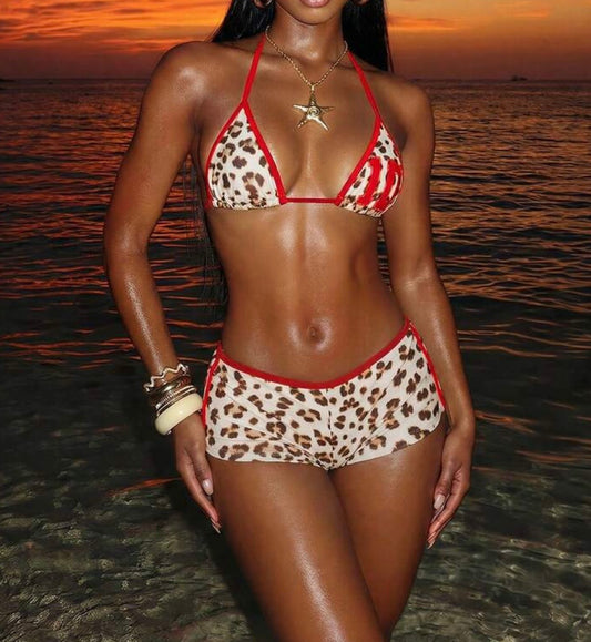 Red Cheetah Swimsuit❤️🐆