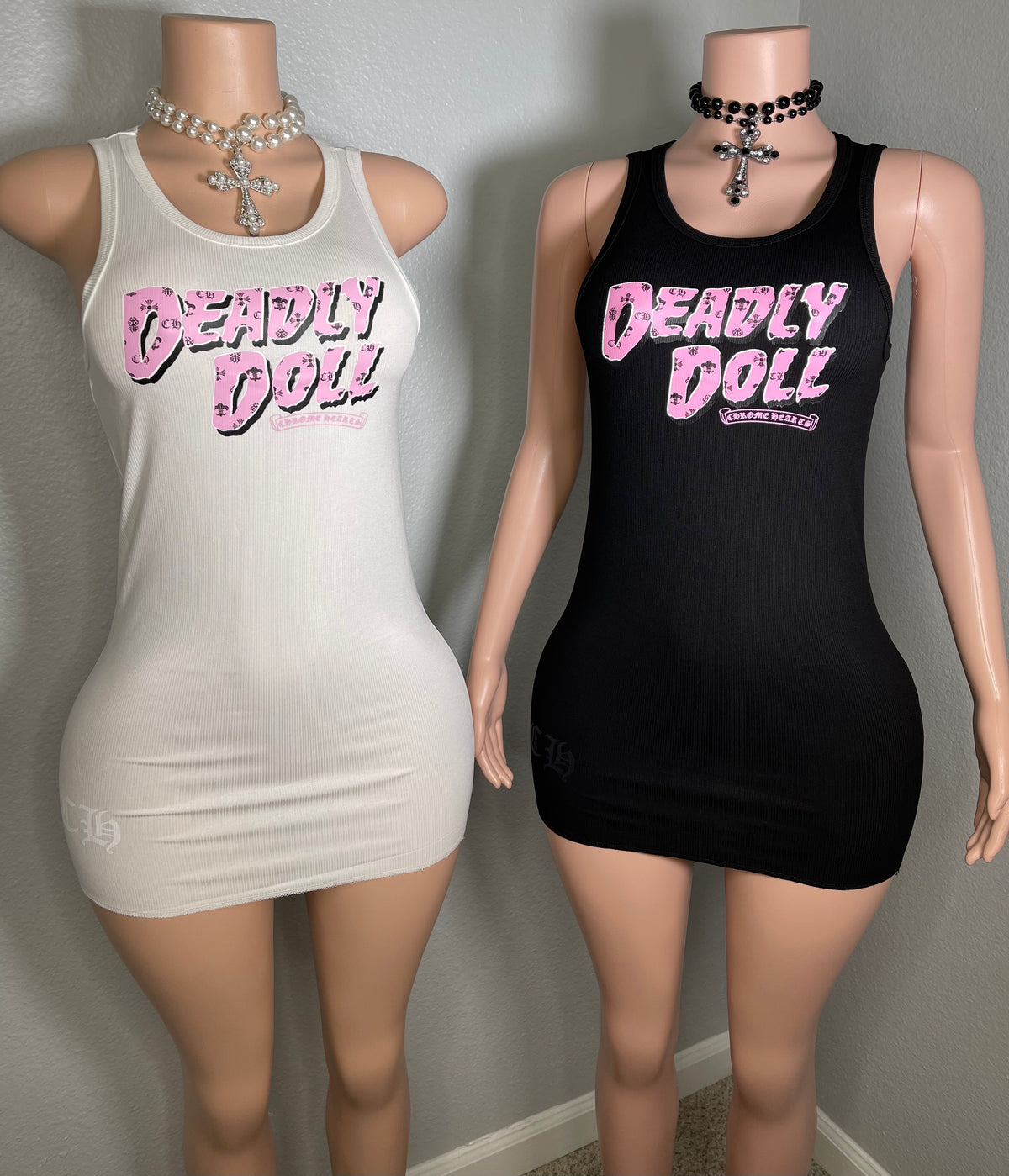 Deadly Doll Dress Black🖤🩷