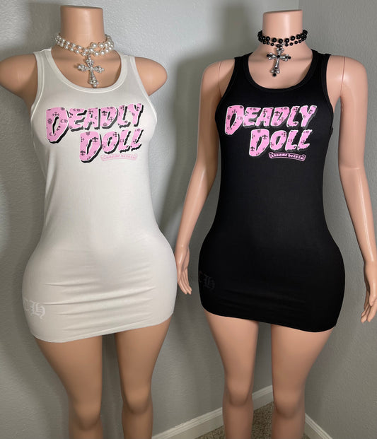 Deadly Doll Dress Black🖤🩷