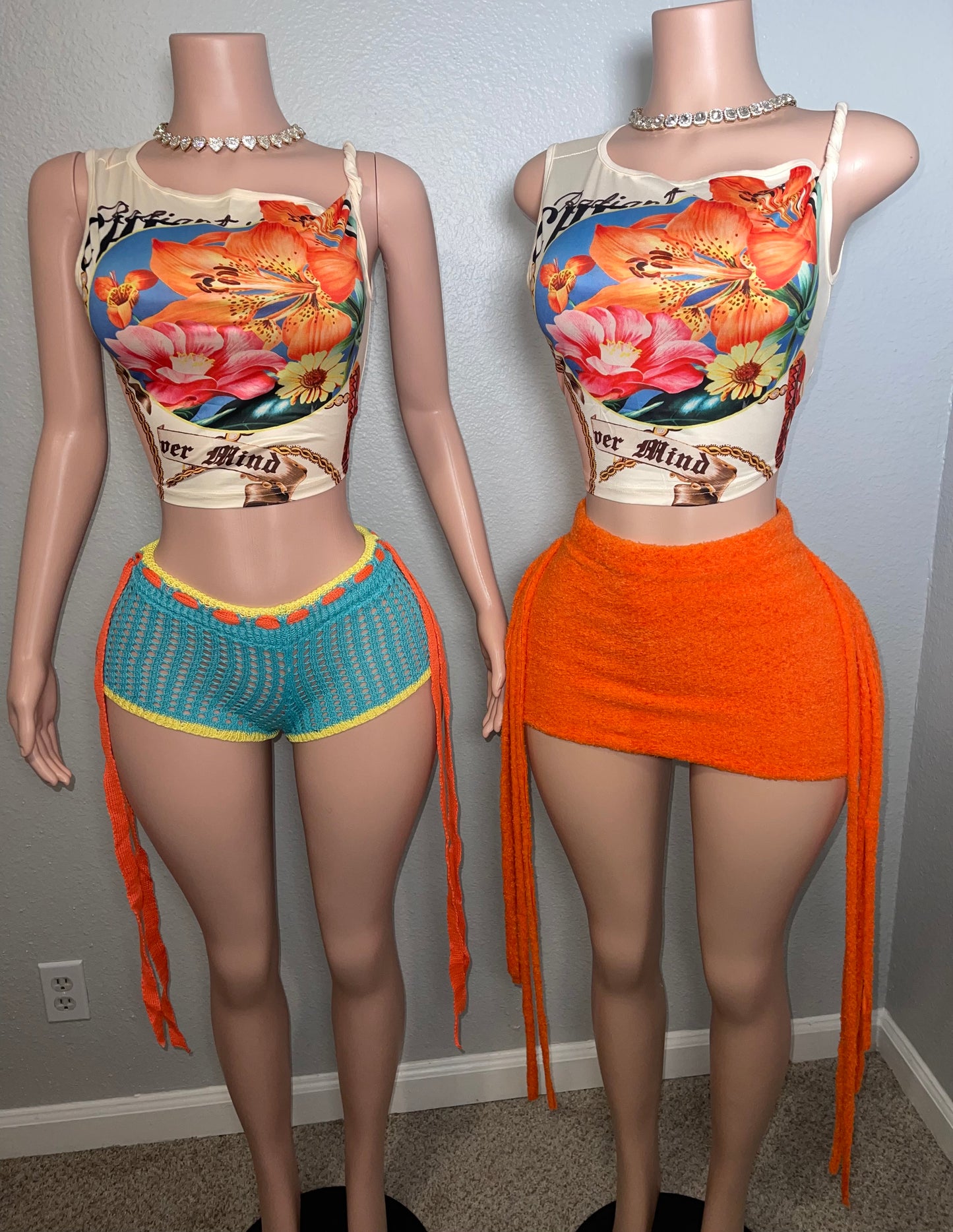 Tropicana Short Set🌼🧡