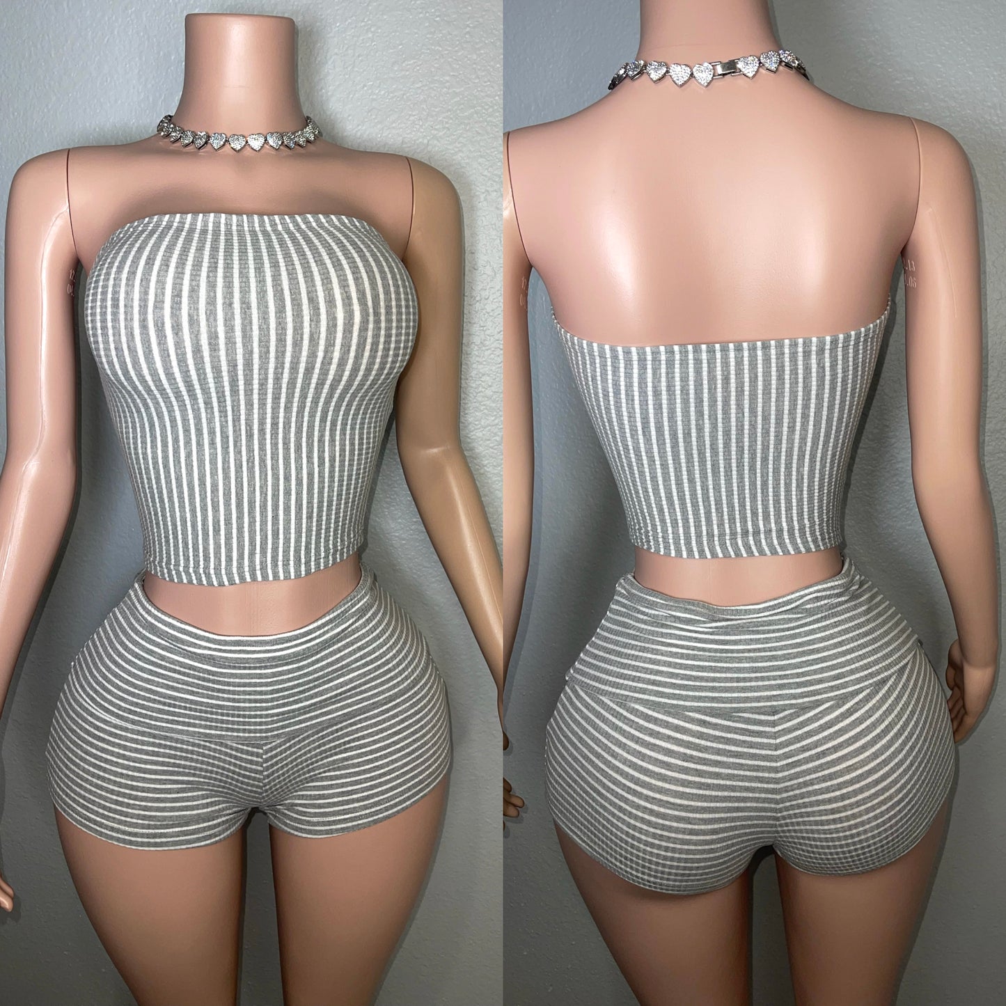 Halter Chill Set Gray🩶