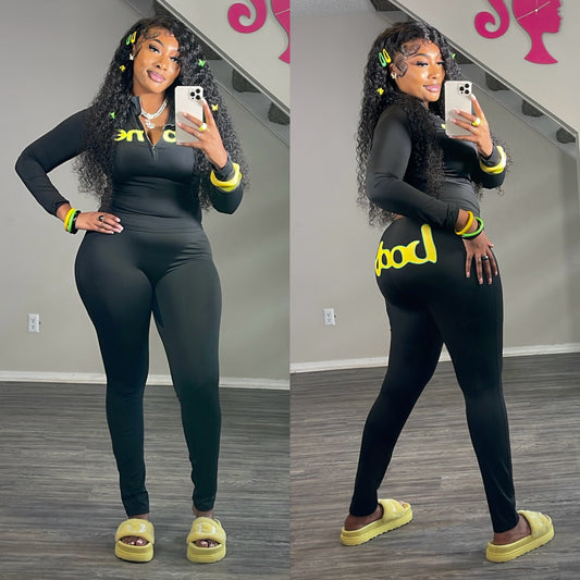 Bodied Set Black🖤💛