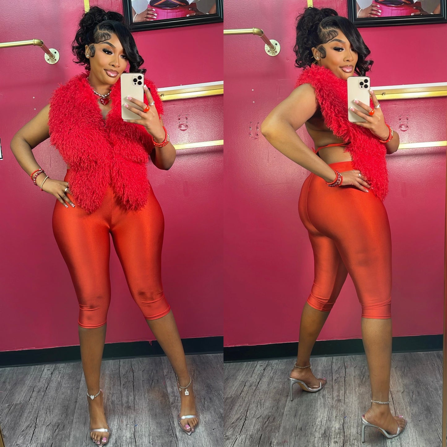 Rich Girl Fur Capri Set❤️