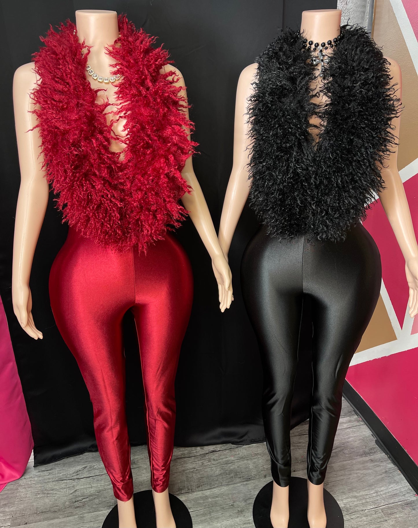 Furry Jumpsuit Black🖤